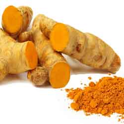 Turmeric is usually dried and powdered