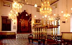 Cochin Jewish Synagogue or the Mattancherry Synagogue or the Paradesi Synagogue the oldest active synagogue in the Commonwealth and located in Kochi, Kerala State, South India