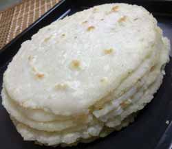 Pathiri is made with rice and soaked in coconut milk